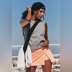 Free People Movement ~ Hot Shot Mini Skort ~ *NWT ~ Pastel Peach ~ XS ~